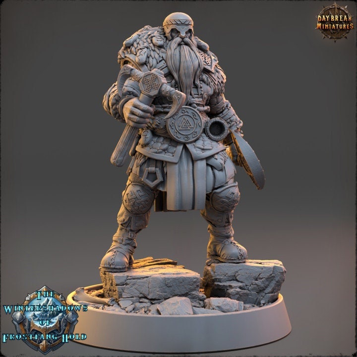 Haldor Skullsplitter - The Wintershadows of Frostfang Hold - Unpainted Miniature