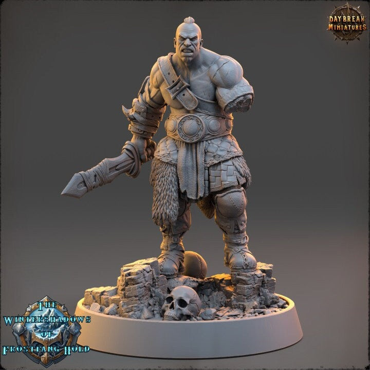 Gunnolf Ironjaw - The Wintershadows of Frostfang Hold - Unpainted Miniature