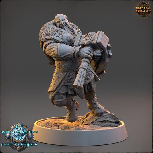 Thormund Warfury - The Wintershadows of Frostfang Hold - Unpainted Miniature