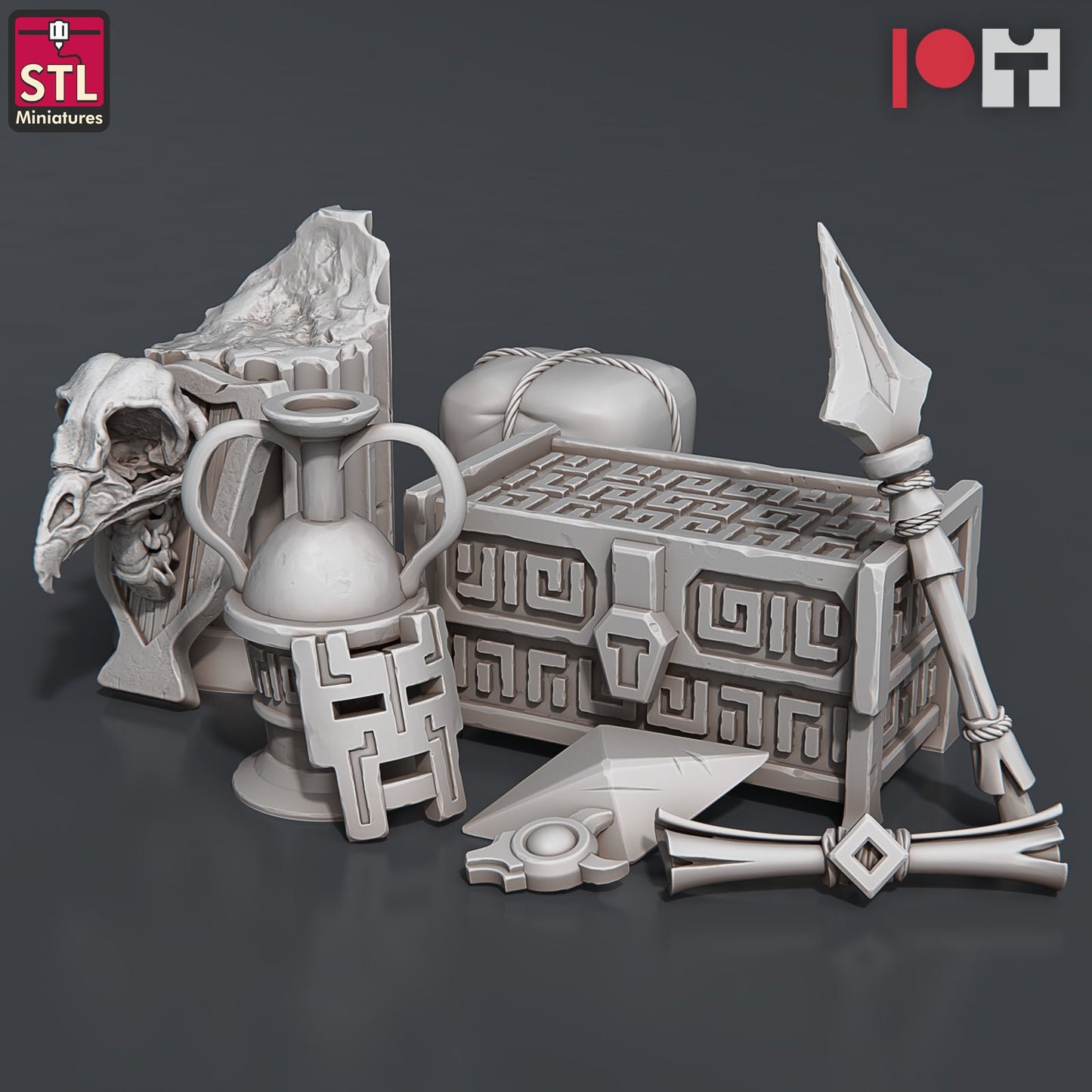 Treasures - Airship Set - Unpainted Miniature