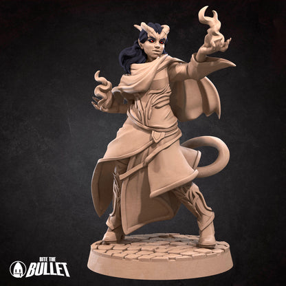 Tiefling Sorcerer - Unpainted Miniature