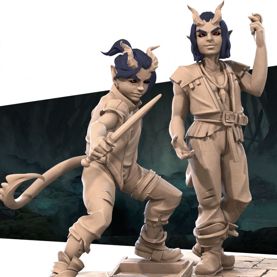 Tiefling Kids - Unpainted Miniature