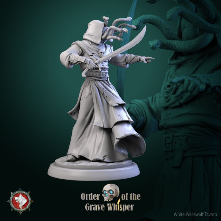 Snakehead Cultists - Order of the Grave Whisper - Unpainted Miniature