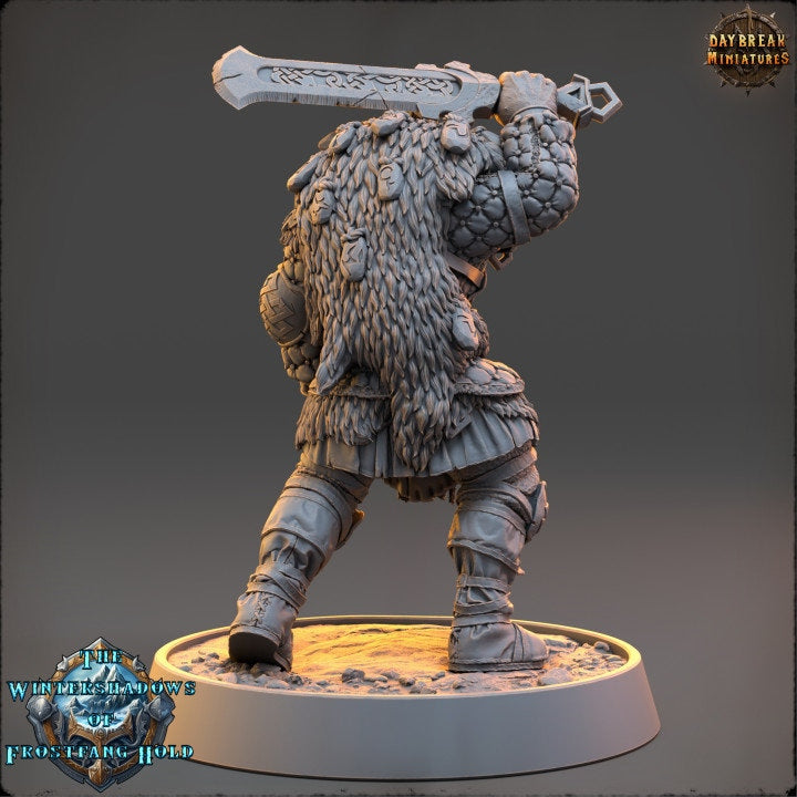 Eirik Frostbeard - The Wintershadows of Frostfang Hold - Unpainted Miniature