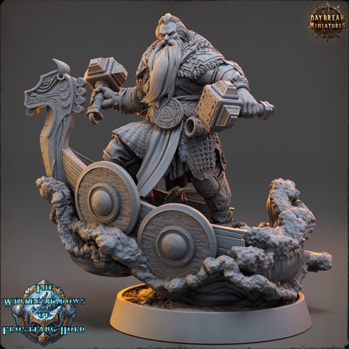 Baldur Stormstriker - The Wintershadows of Frostfang Hold - Unpainted Miniature