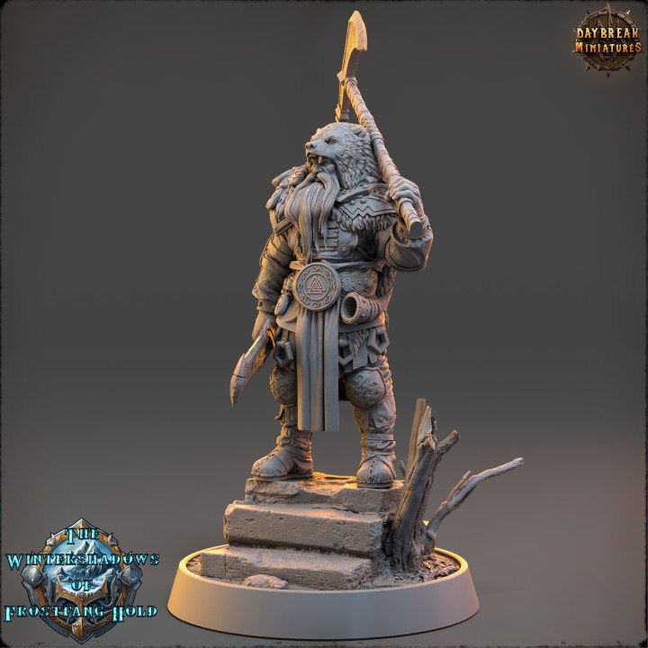 Ragnar Wolfslayer - The Wintershadows of Frostfang Hold - Unpainted Miniature