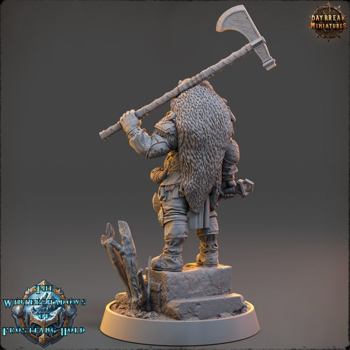 Ragnar Wolfslayer - The Wintershadows of Frostfang Hold - Unpainted Miniature