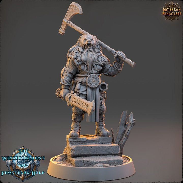 Ragnar Wolfslayer - The Wintershadows of Frostfang Hold - Unpainted Miniature