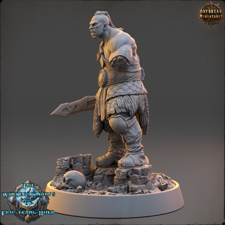 Gunnolf Ironjaw - The Wintershadows of Frostfang Hold - Unpainted Miniature