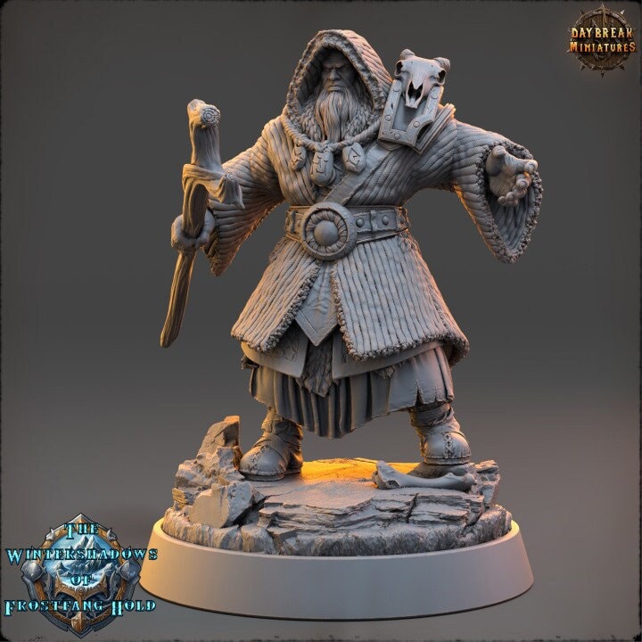 Vidarr Frostwind - The Wintershadows of Frostfang Hold - Unpainted Miniature