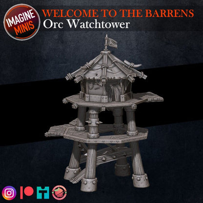 Orc Watch Tower - Unpainted Miniature