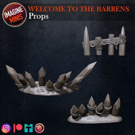 Orc Barricades - Unpainted Miniature