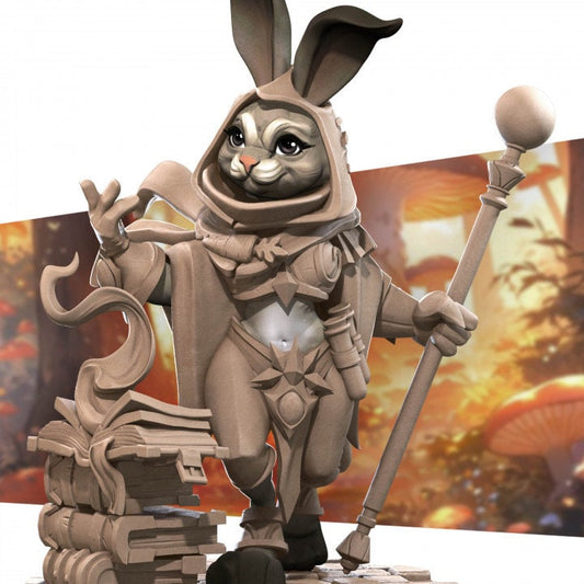 Rabbitfolk Wizard - Unpainted Miniature