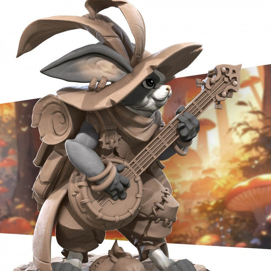 Rabbitfolk Bard - Unpainted Miniature