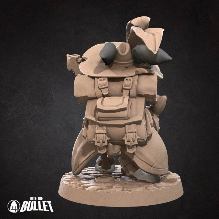 Rabbitfolk Bard - Unpainted Miniature