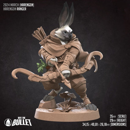 Rabbitfolk Ranger - Unpainted Miniature