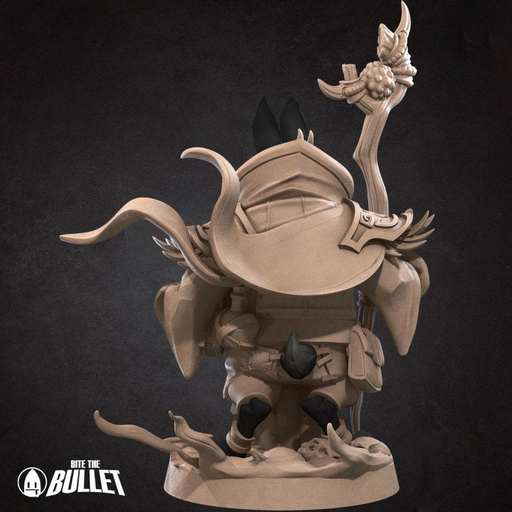 Rabbitfolk Warlock - Unpainted Miniature