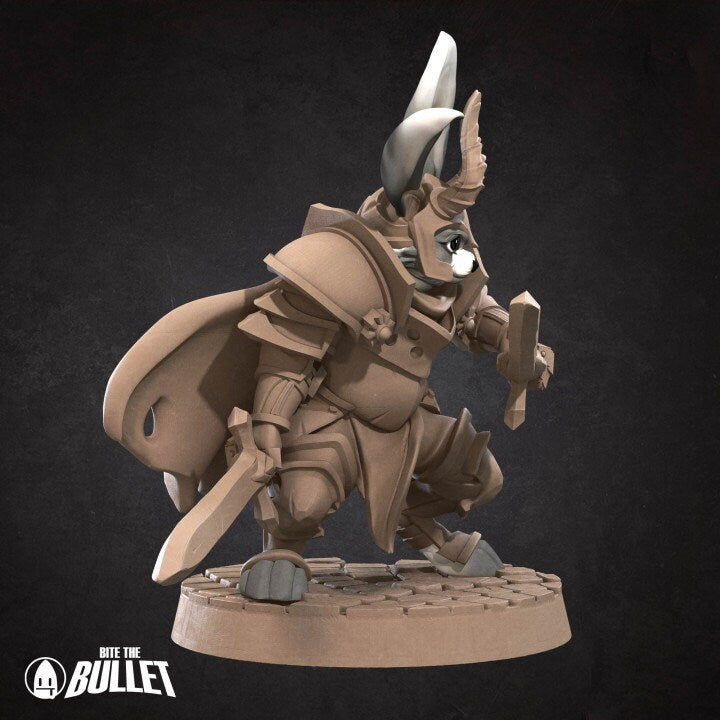 Rabbitfolk Warrior - Unpainted Miniature
