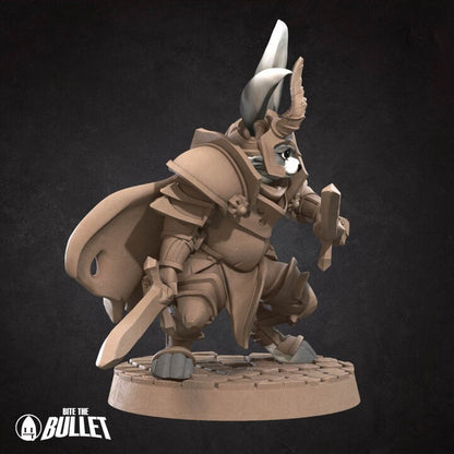 Rabbitfolk Warrior - Unpainted Miniature