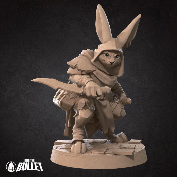 Rabbitfolk Rogue - Unpainted Miniature