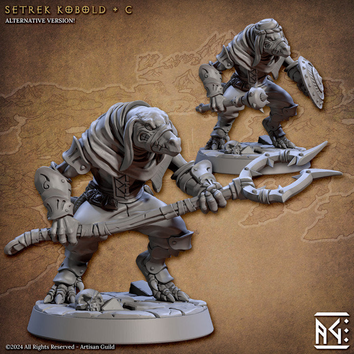 Setrek Kobold - Pose C - Raid at the Temple of Ifrit Set- Unpainted Miniature