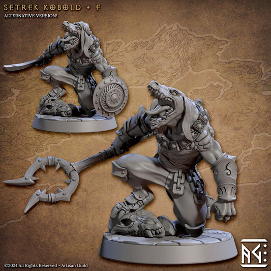 Setrek Kobold - Pose F - Raid at the Temple of Ifrit Set- Unpainted Miniature