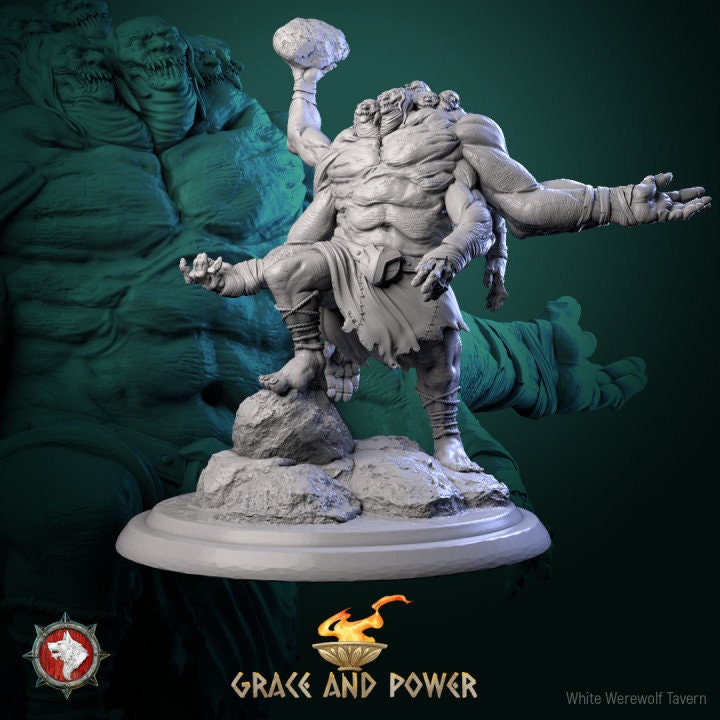 Hecatoncheires - 6 Poses - Grace and Power Set - Unpainted Miniature