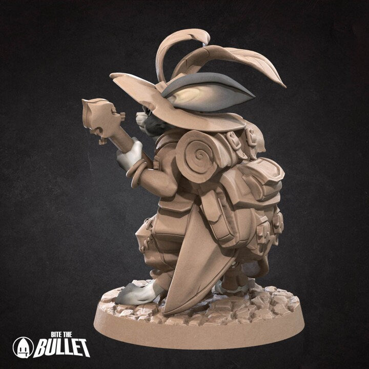Rabbitfolk Bard - Unpainted Miniature