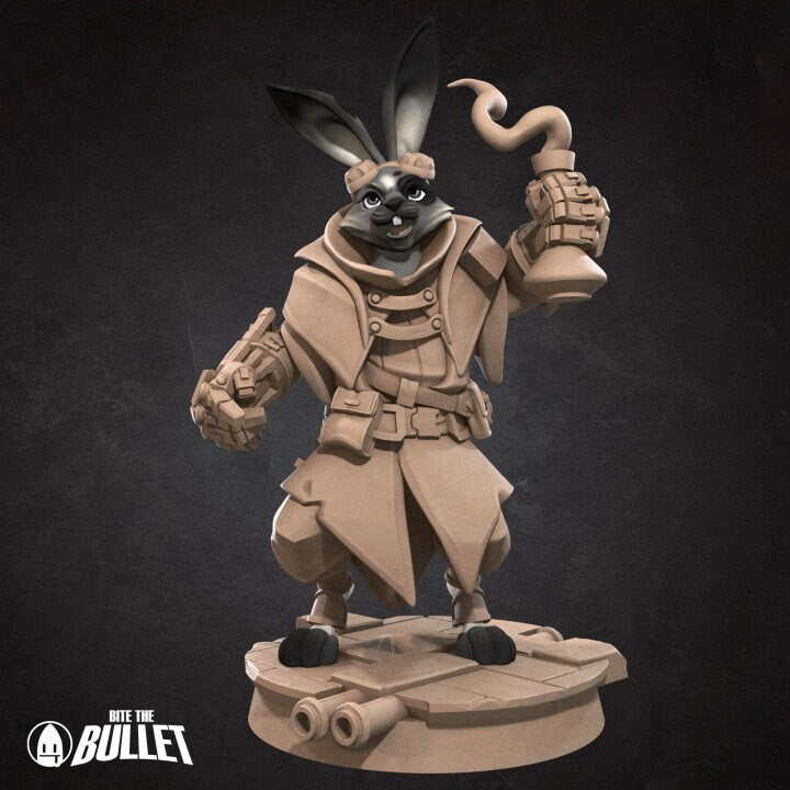 Rabbitfolk Artificer - Unpainted Miniature