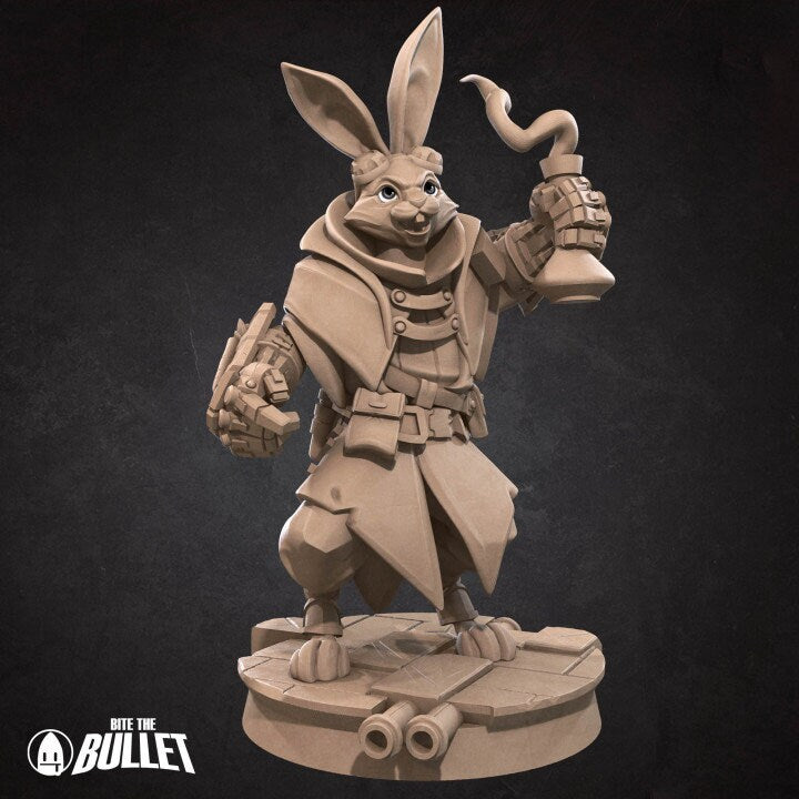Rabbitfolk Artificer - Unpainted Miniature
