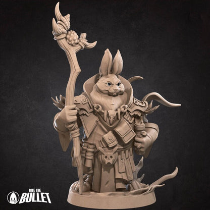 Rabbitfolk Warlock - Unpainted Miniature