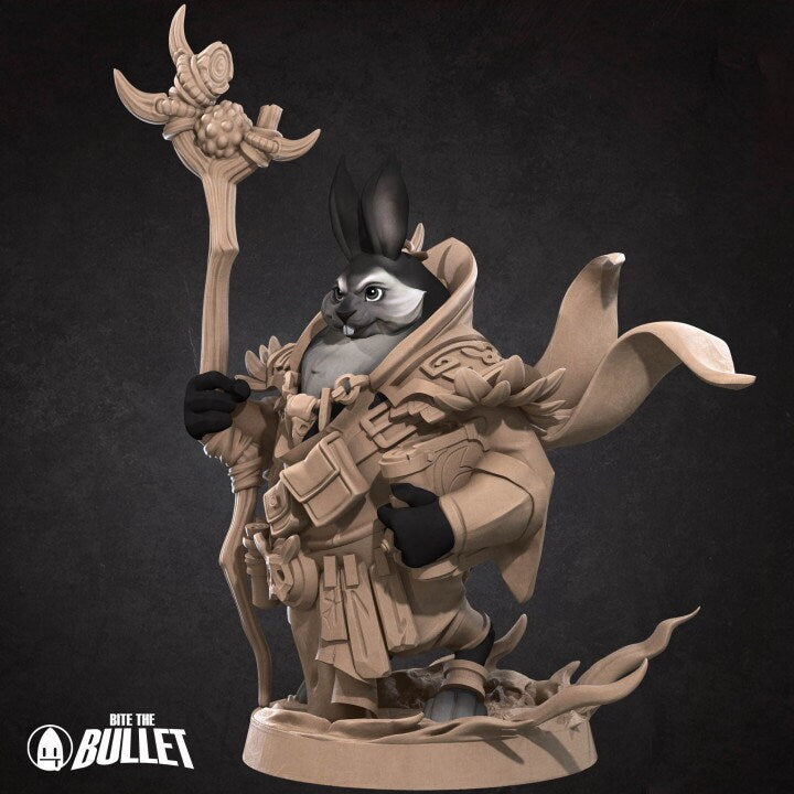 Rabbitfolk Warlock - Unpainted Miniature