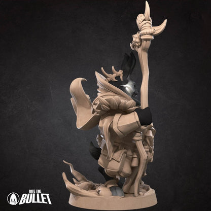 Rabbitfolk Warlock - Unpainted Miniature