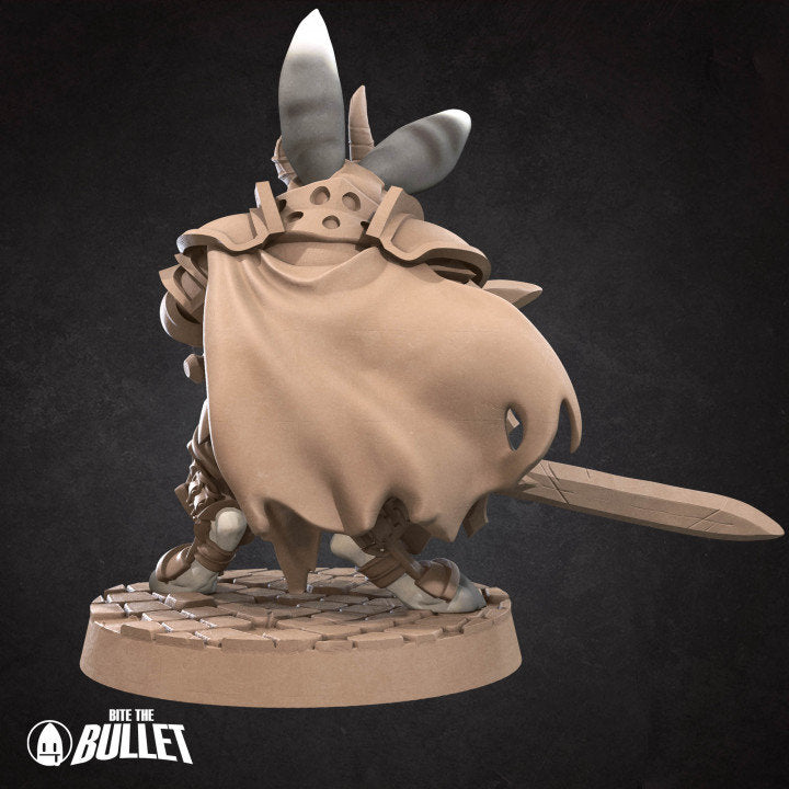 Rabbitfolk Warrior - Unpainted Miniature