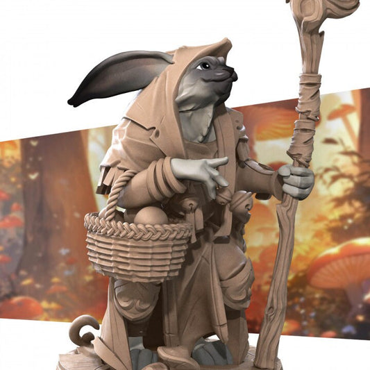 Rabbitfolk Druid - Unpainted Miniature