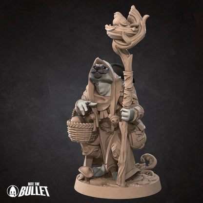 Rabbitfolk Druid - Unpainted Miniature
