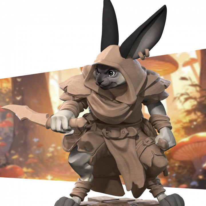 Rabbitfolk Rogue - Unpainted Miniature