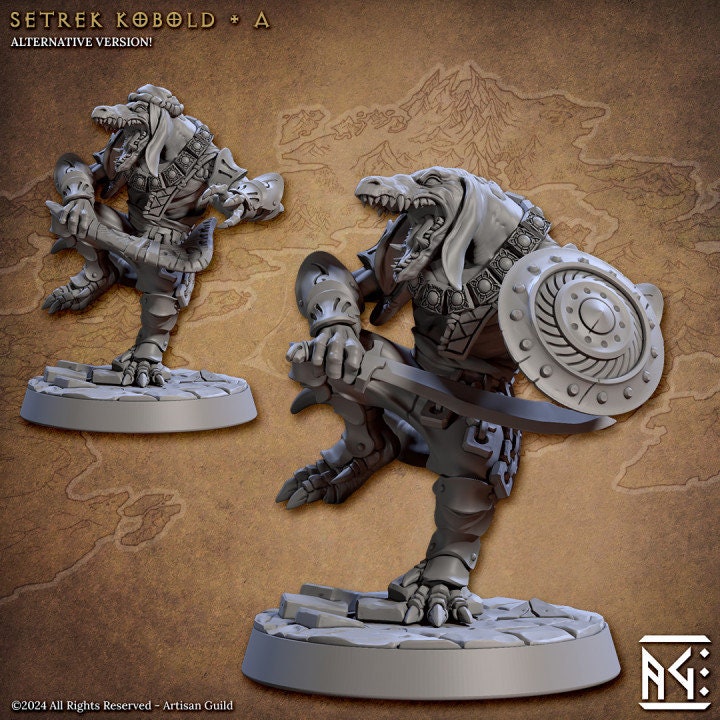 Setrek Kobold - Pose A - Raid at the Temple of Ifrit Set- Unpainted Miniature