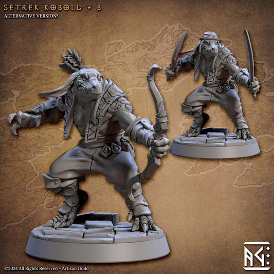 Setrek Kobold - Pose B - Raid at the Temple of Ifrit Set- Unpainted Miniature