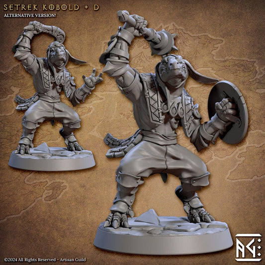 Setrek Kobold - Pose D - Raid at the Temple of Ifrit Set- Unpainted Miniature