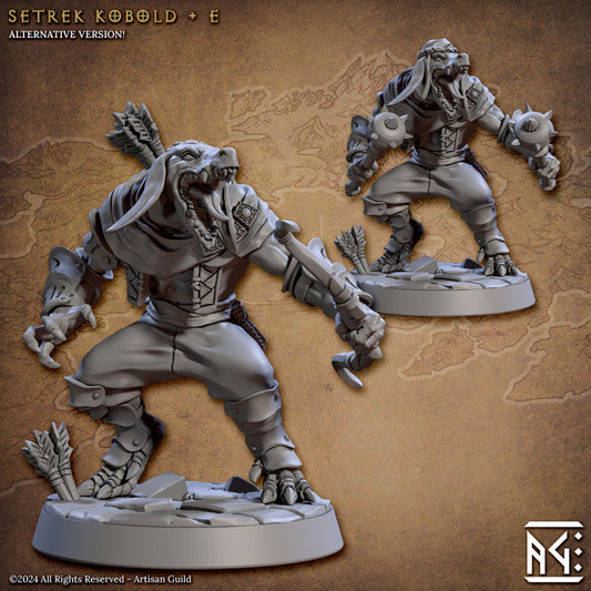 Setrek Kobold - Pose E - Raid at the Temple of Ifrit Set- Unpainted Miniature