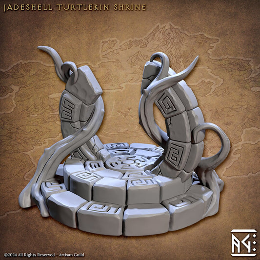 Shrine - Jadeshell Turtlekin Set - Unpainted Miniature